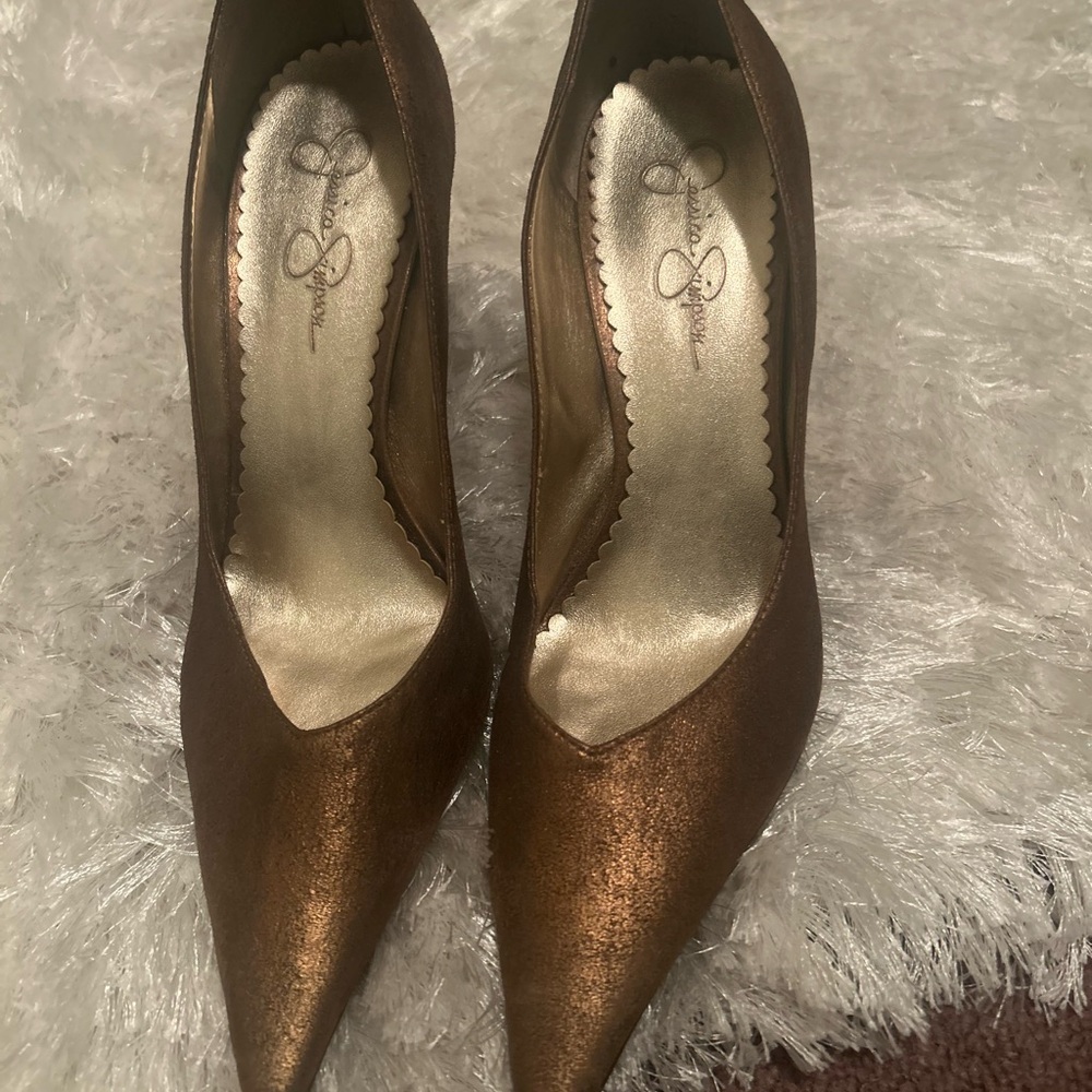 Jessica Simpson Brown Stiletto Heels